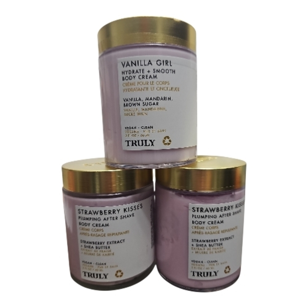 TRULY Vanilla Girl Hydrate + Smooth Body Cream / Strawberry Kisses After‎ Shave